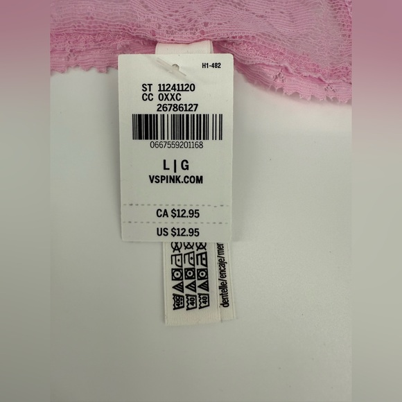 PINK Victoria's Secret Light Pink Lace Lingerie - Picture 3 of 3